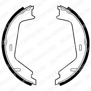 Гальмівна колодка VOLVO S60 I, S80 I, S80 II, V70 I, V70 II, XC70 I, XC90 I 2.0-4.4 04.96-12.14  арт. LS1884