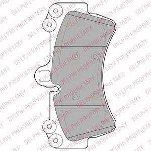 DELPHI VW гальмівні колодки передн.Audi Q7,Touareg,Porsce Cayenne 2.5-5.0 02-  арт. LP1997