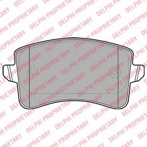 Комплект гальмівних колодок задн , AUDI A4 ALLROAD B8, A4 B8, A5, Q5 1.8-4.2 06.07-05.17  арт. LP2106