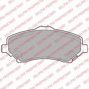 DELPHI CHRYSLER гальмівні колодки передн.Grand Voyager,Dodge Nitro,Cherokee 07-  арт. LP2143