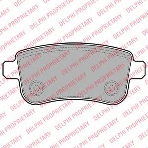 DELPHI RENAULT гальмівні колодки задн.Fluence 10-, Megane III,Scenic III 09-  арт. LP2153
