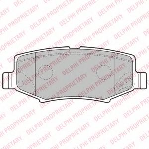 Комплект гальмівних колодок задн , DODGE JOURNEY, NITRO  JEEP CHEROKEE, COMPASS, WRANGLER III 2.4-4.0 08.06-  арт. LP2172
