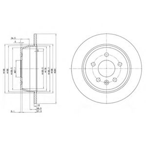 DELPHI DB диск гальмівний задн.Vito 108D/110D/113 96-03  арт. BG3241