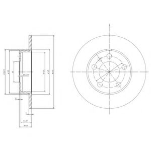 BG3034C Delphi Диск гальмівний  арт. BG3034C