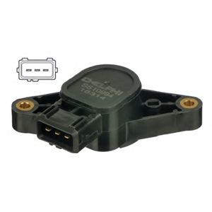 DELPHI CITROEN датчик положення дросельної заслонки JUMPER 94-, XANTIA, ZX  арт. SS1099412B1