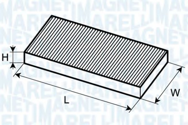 MAGNETI MARELLI OPEL фільтр салону Agila,Suzuki Wagon R+ 00-  арт. 350203061740