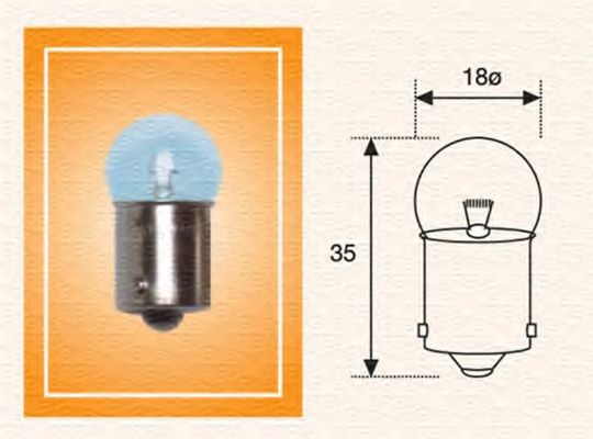 R10W 24 Лампа накаливания (24V R10W) OSRAM арт. 004009100000
